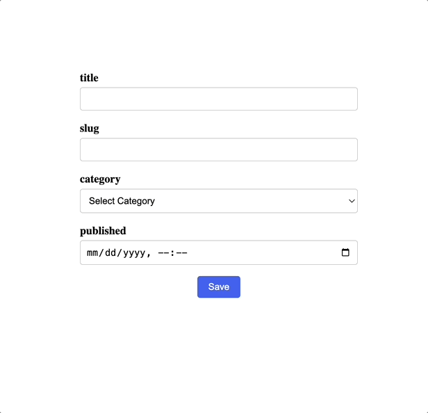 image displaying the form being submitted